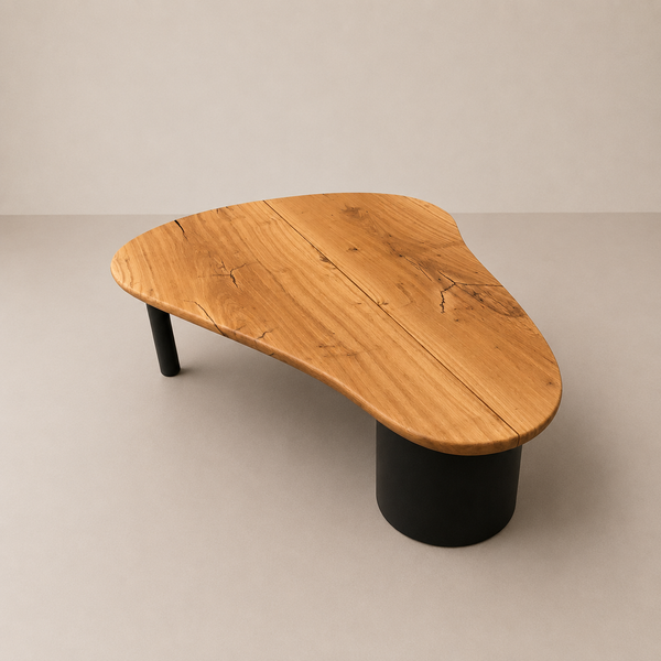 mesa de centro organica prancha clean arboreal madeira maciça