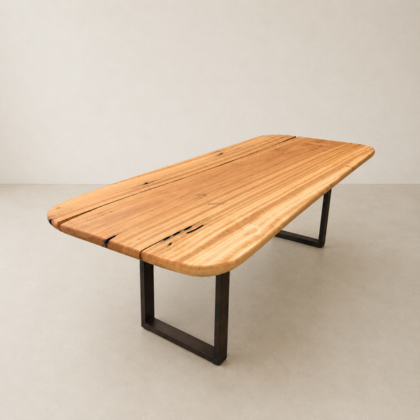 mesa geometric linha organica adeira maciça