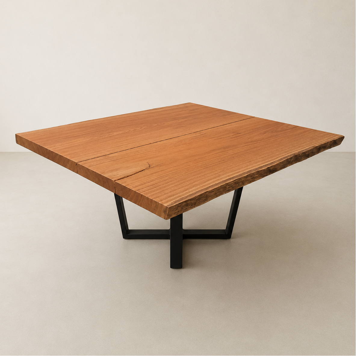mesa rustica quadrada