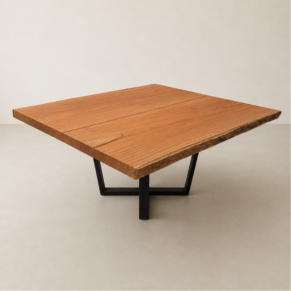 mesa rustica quadrada