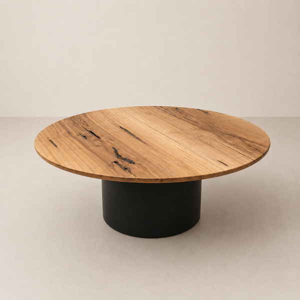 mesa orb redonda madeira maciça arboreal
