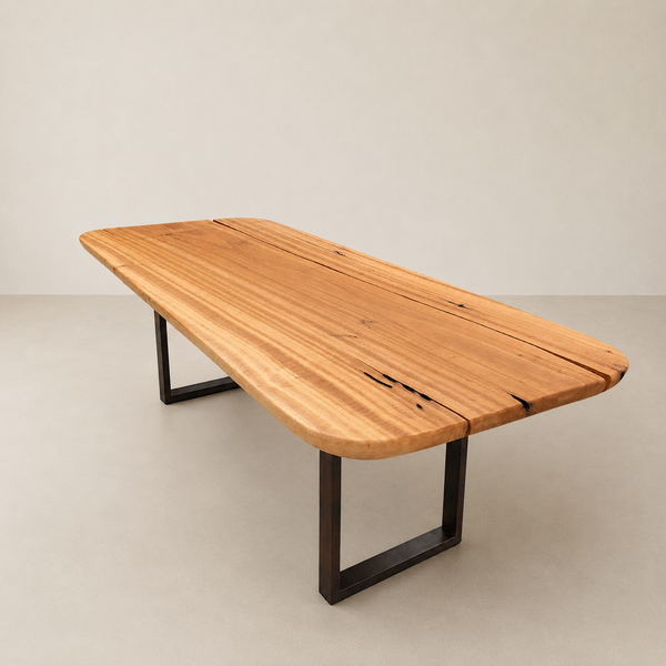 mesa geometric linha organica adeira maciça