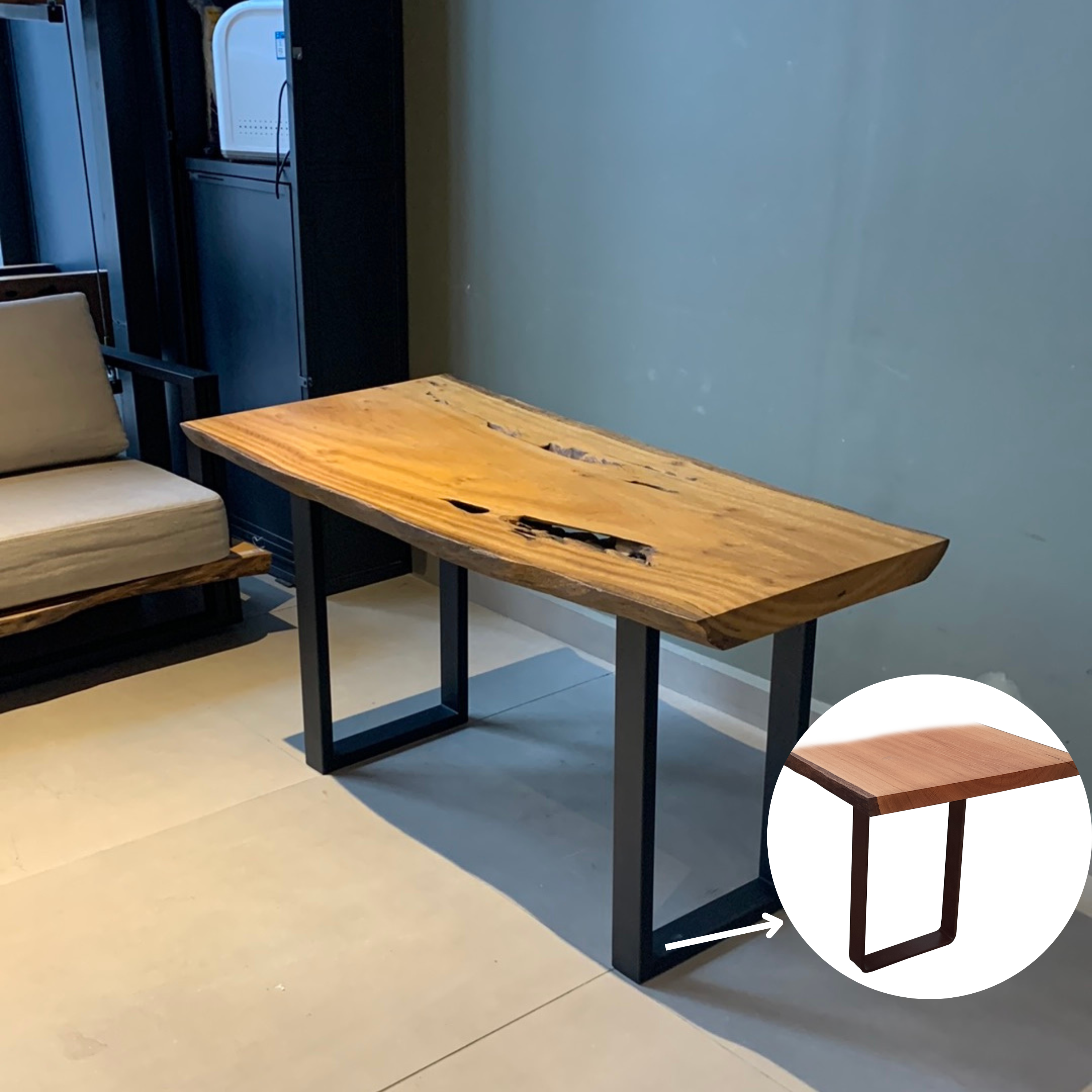 Mesa Madeira Maciça - 67 x 140 cm
