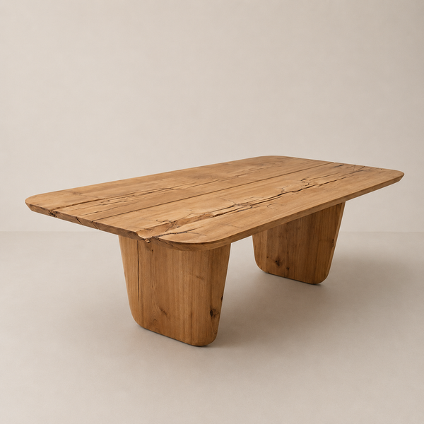 mesa geometric arboreal madeira maciça organica