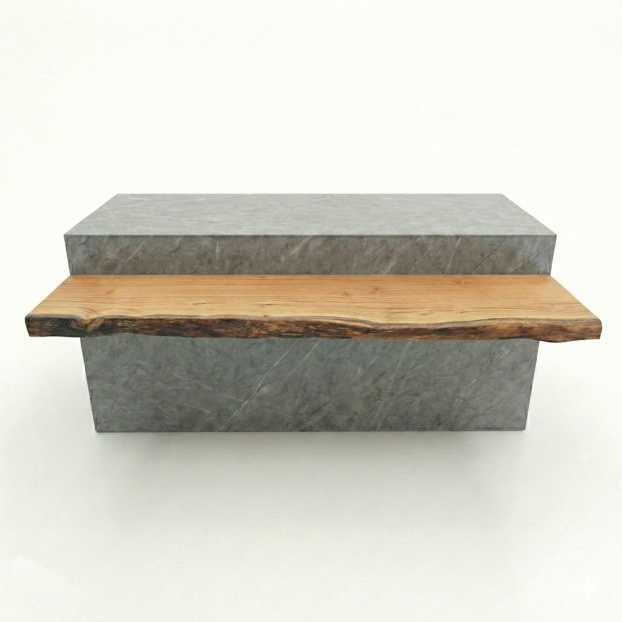 bancada de ilha madeira maciça arboreal