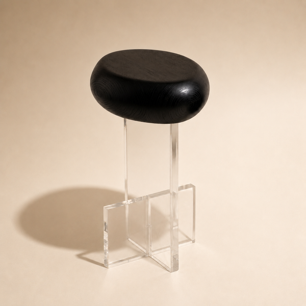 "Pebbles" Side Table L Ebonized - Pedro Gallasso + ArboReal