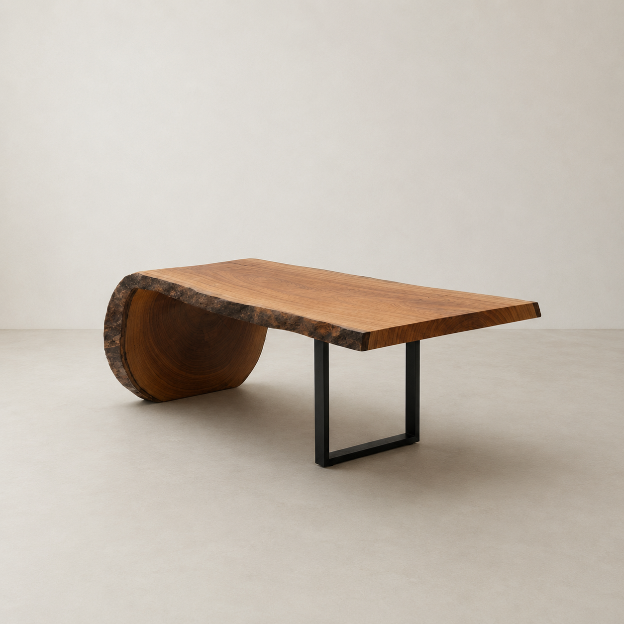 mesa curva pé em aço