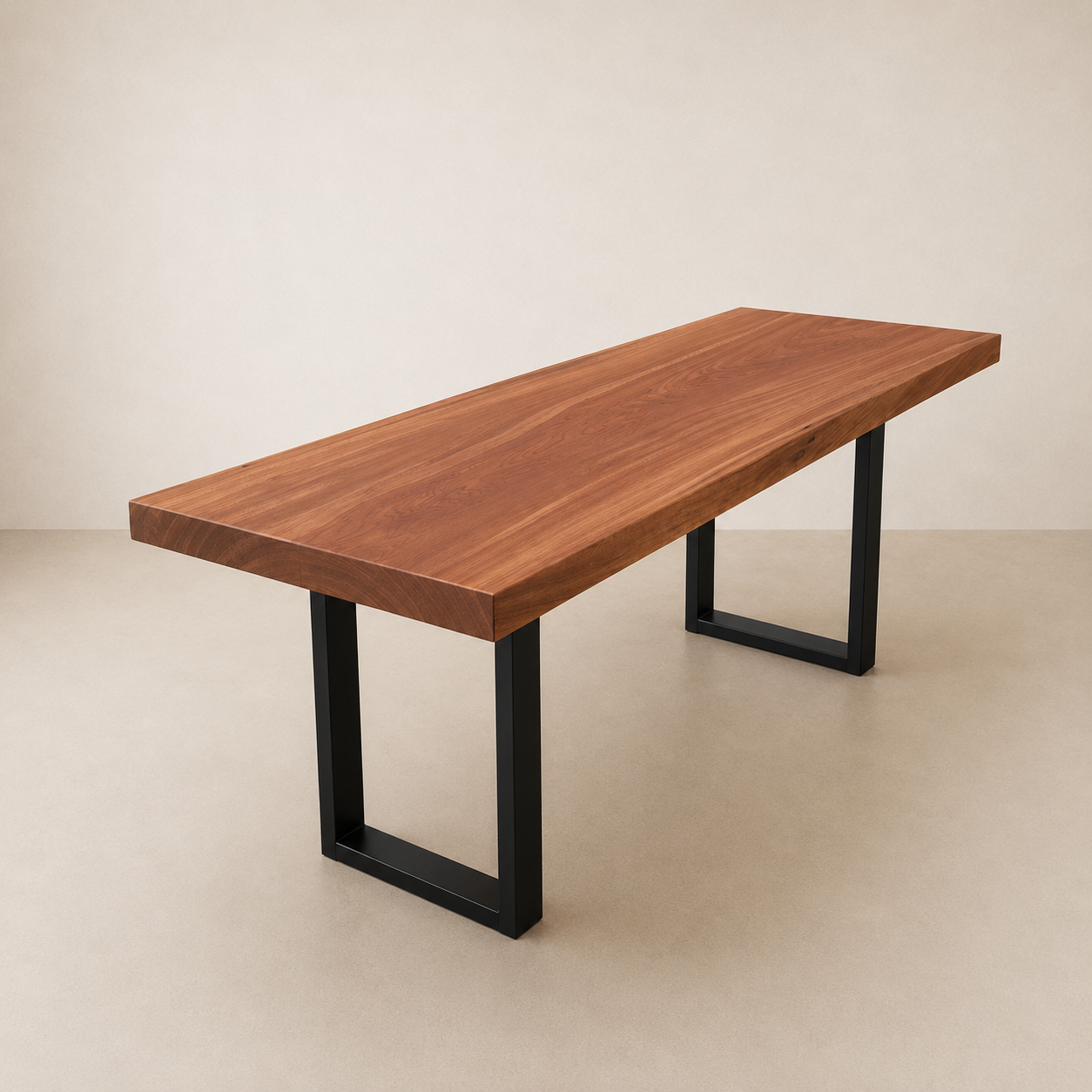 Mesa Madeira Maciça Bordas Retas
