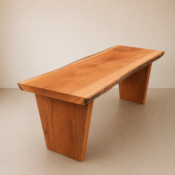 mesa de jantar rustica pes de madeira