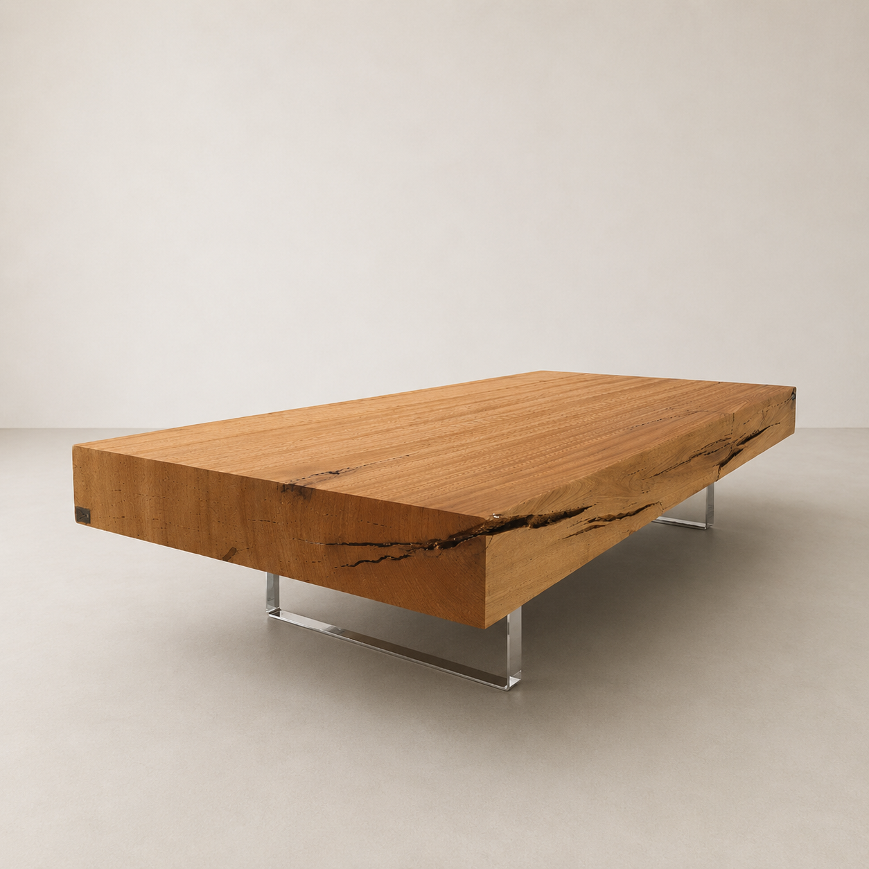 mesa de centro rustica de luxo arboreal