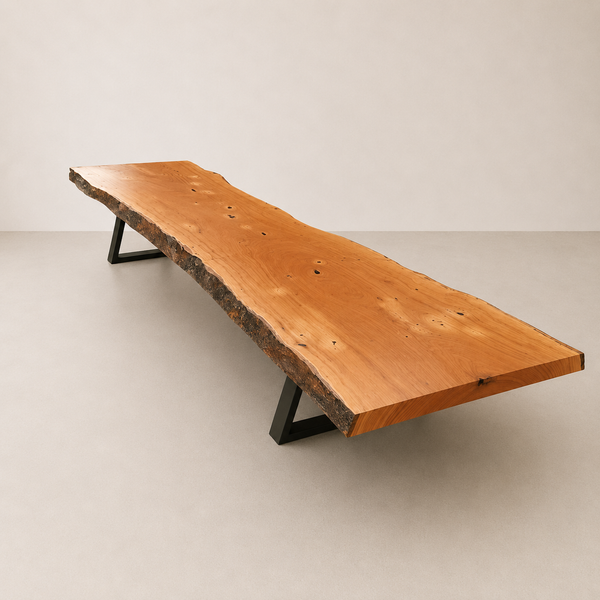 Mesa de Centro Prancha com Pés de Ferro
