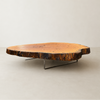 Mesa de Centro Tora Linha Nature com Pés de Acrílico