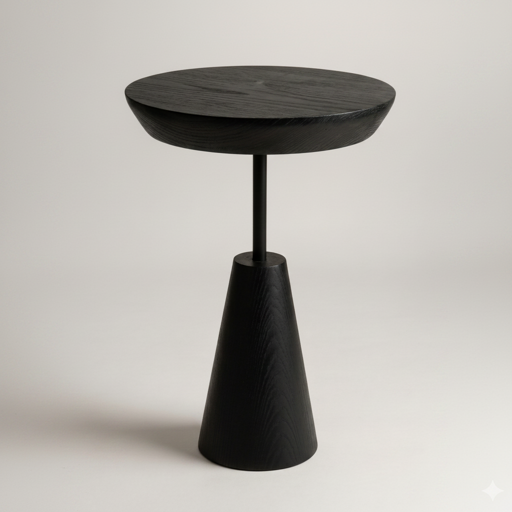 Mesa Lateral Solis Ebanizada - Linha Orgânic ArboReal