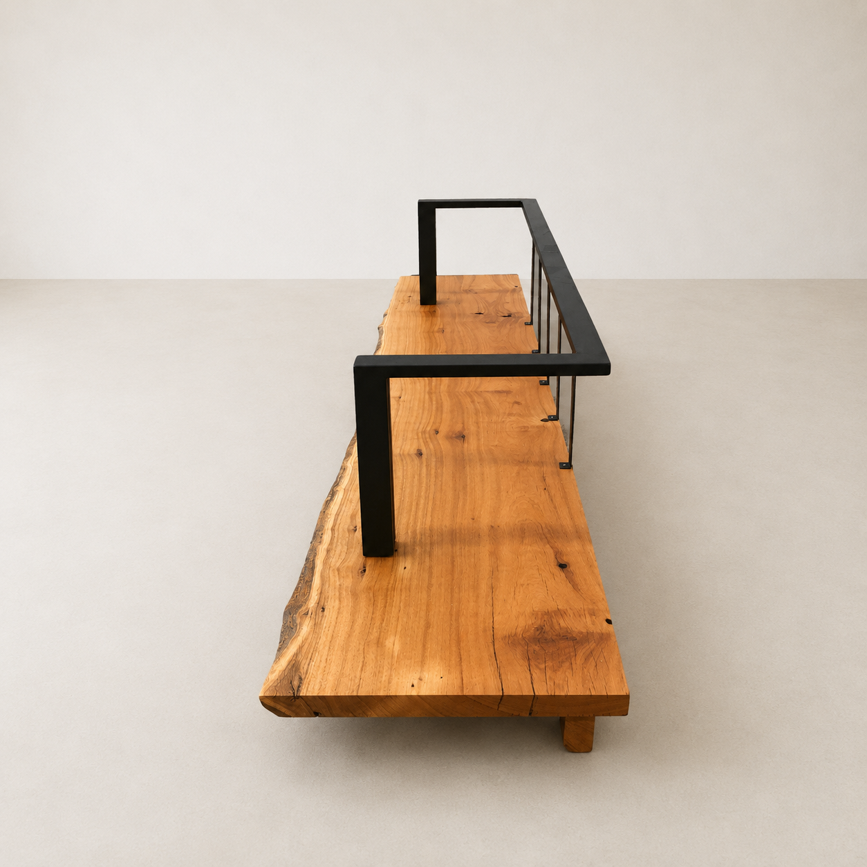sofa prancha madeira maciça com chaise arboreal