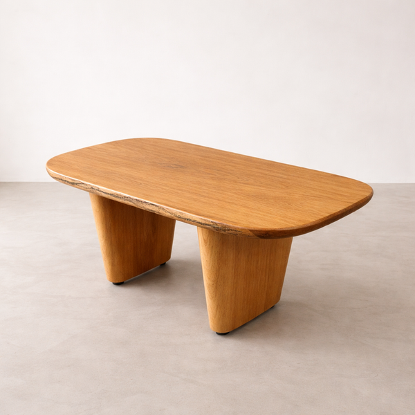 Mesa de jantar orgânica linha clean ArboREAL 120x70 cm para 4 lugares, pronta entrega, ideal para ambientes elegantes.