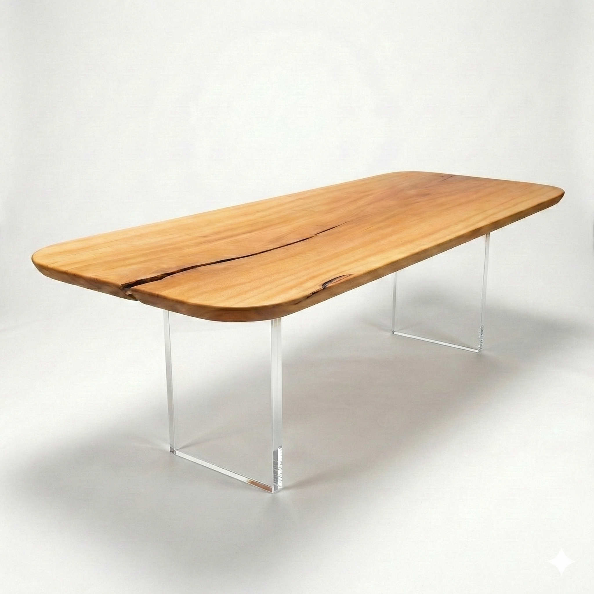 mesa geometric arboreal madeira maciça organica