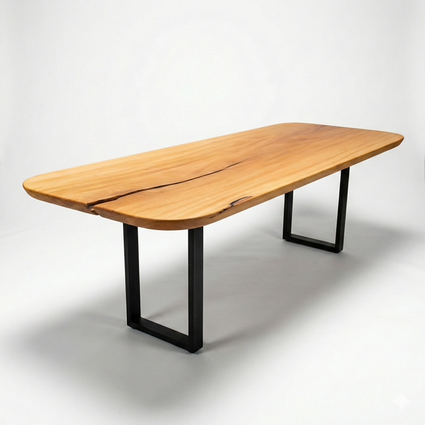 mesa geometric arboreal madeira maciça organica