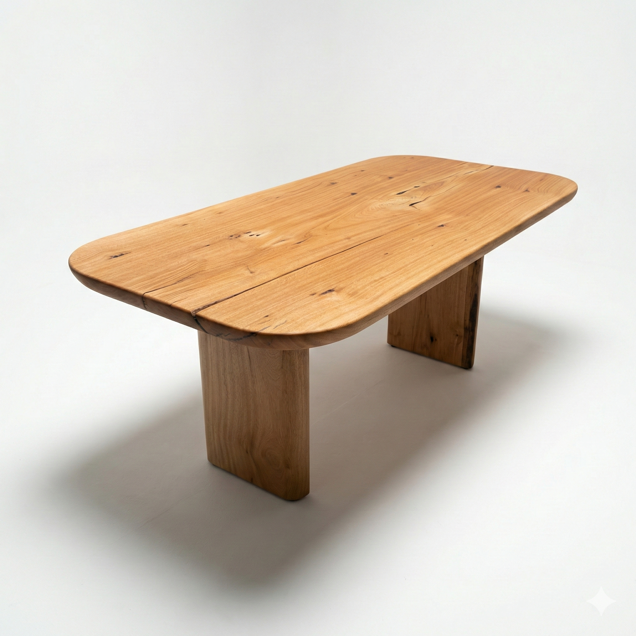 mesa geometric arboreal madeira maciça organica