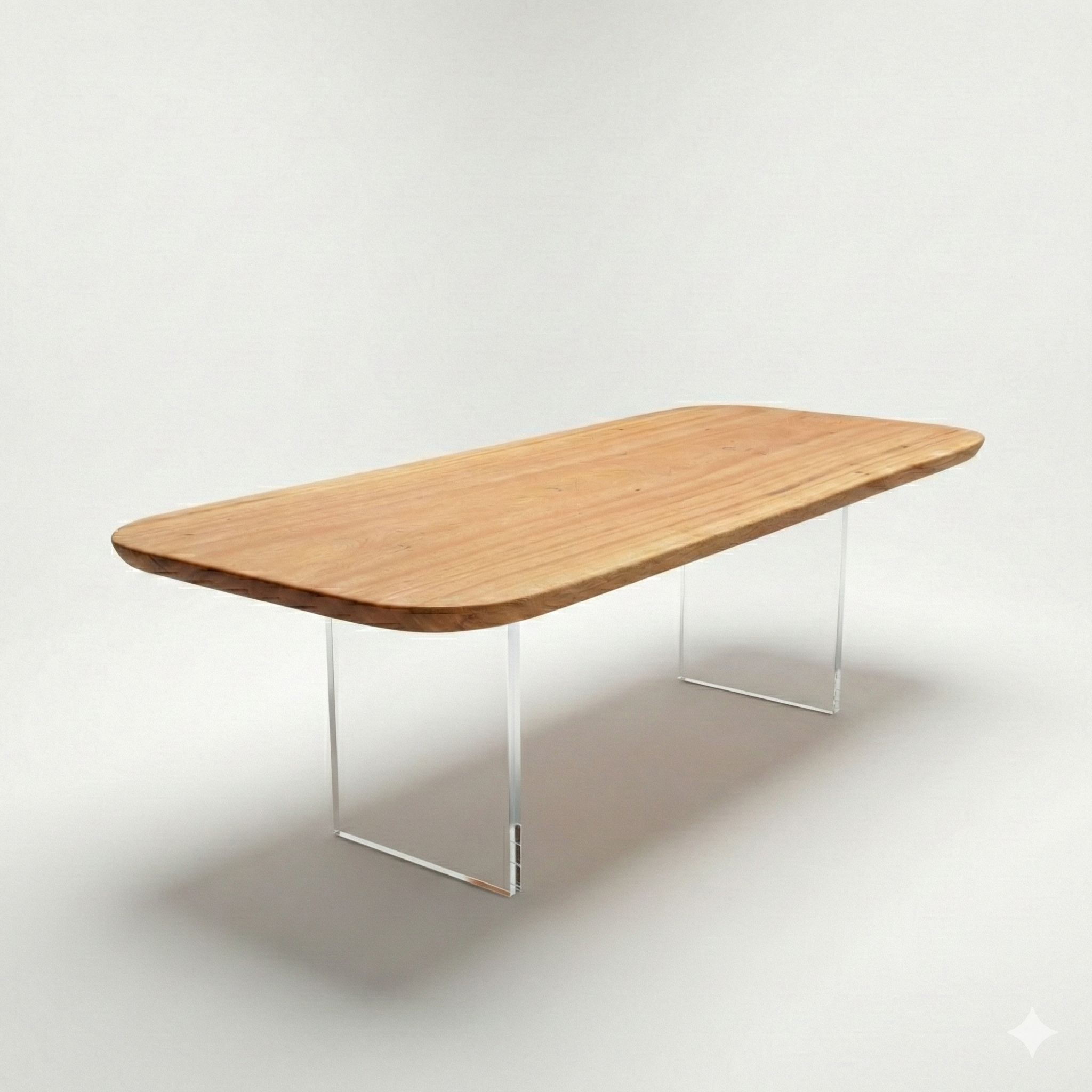 mesa geometric arboreal madeira maciça organica