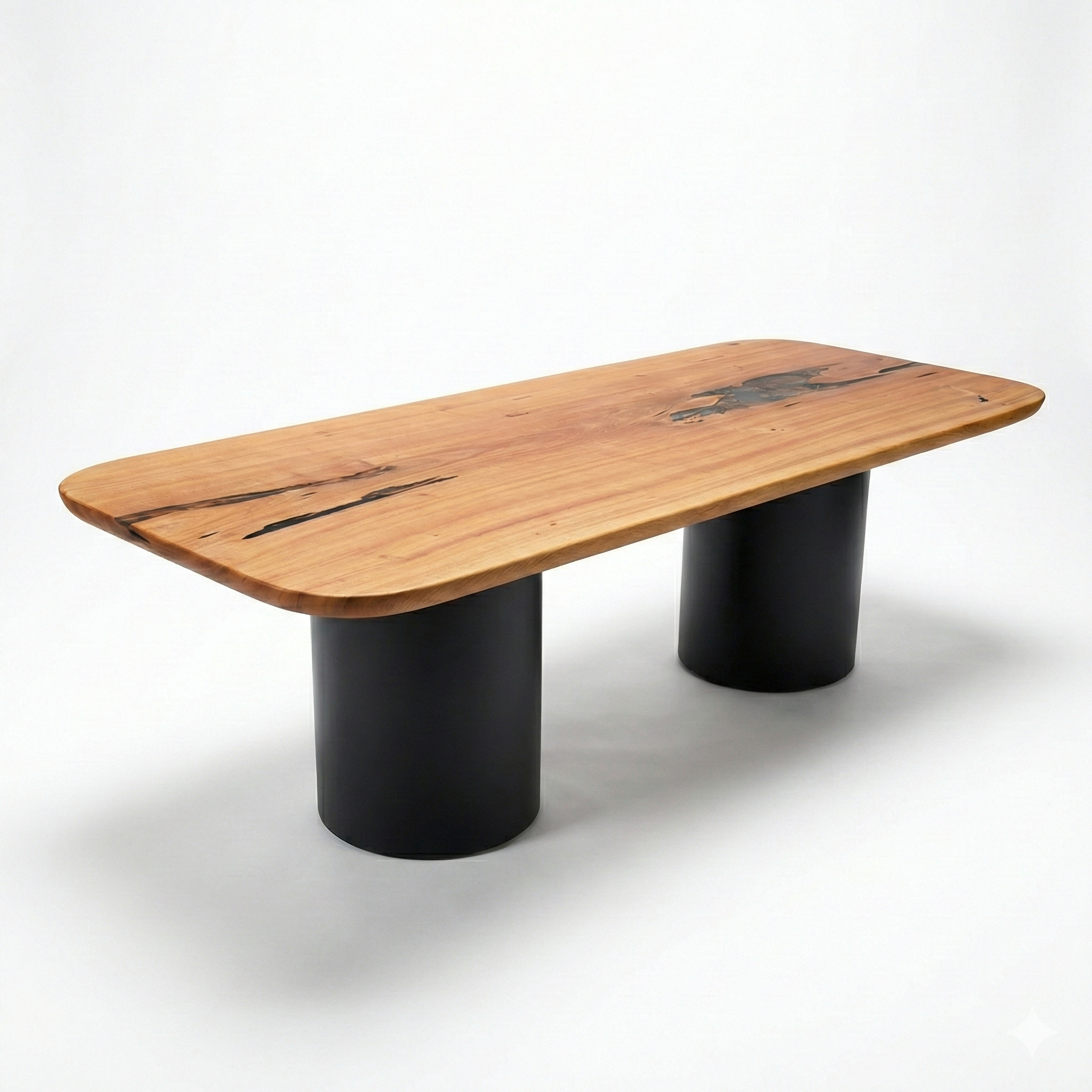 mesa geometric arboreal madeira maciça organica