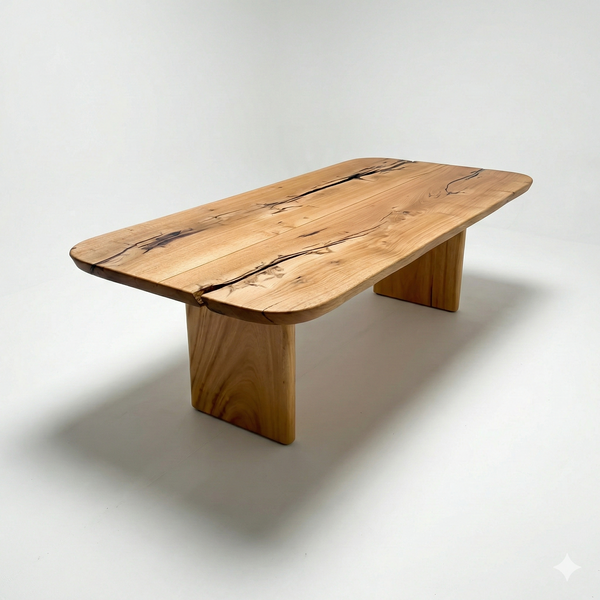 mesa geometric arboreal madeira maciça organica