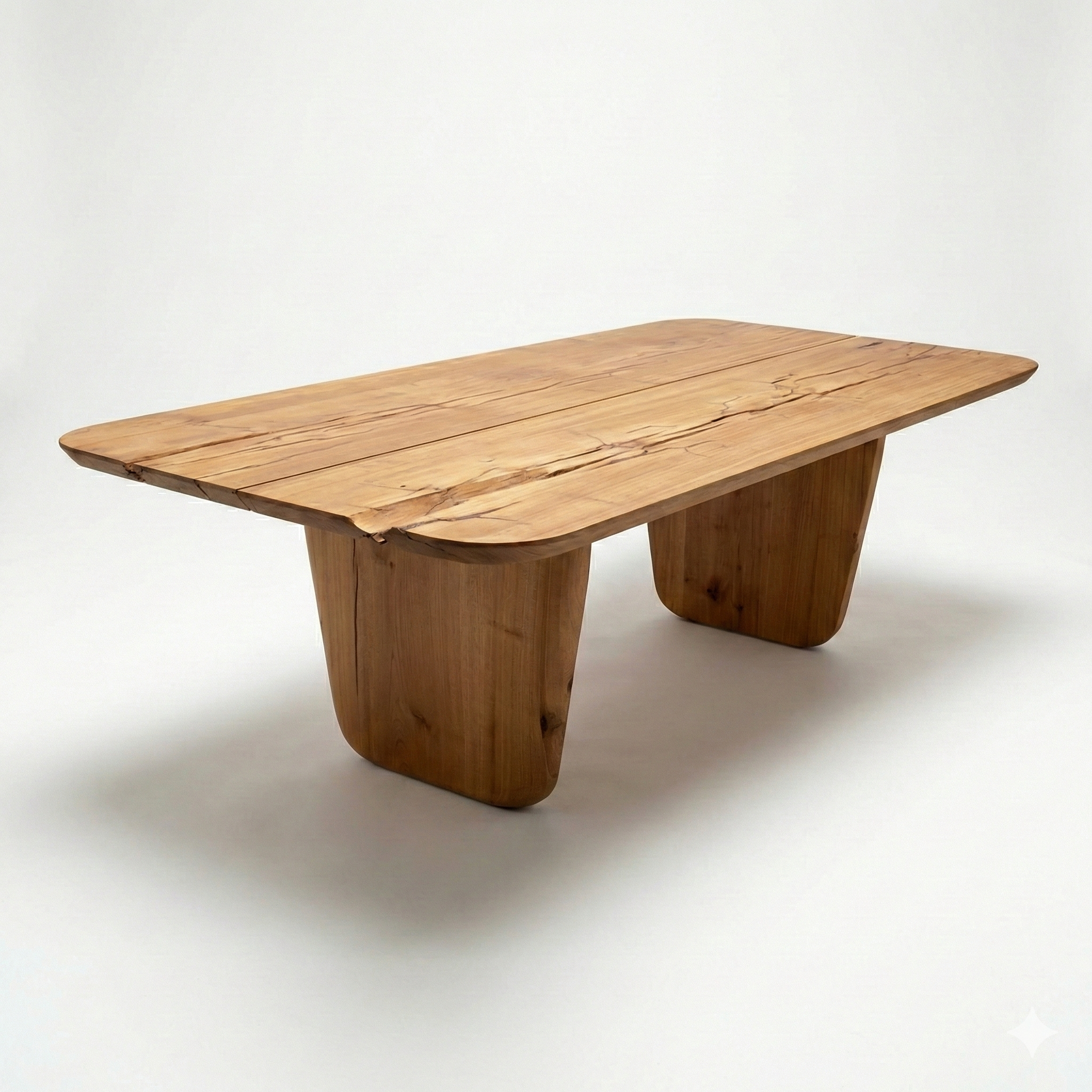 mesa geometric arboreal madeira maciça organica