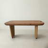 Mesa de jantar orgânica linha clean ArboREAL 160x80 cm, pronta entrega, perfeita para ambientes sofisticados.