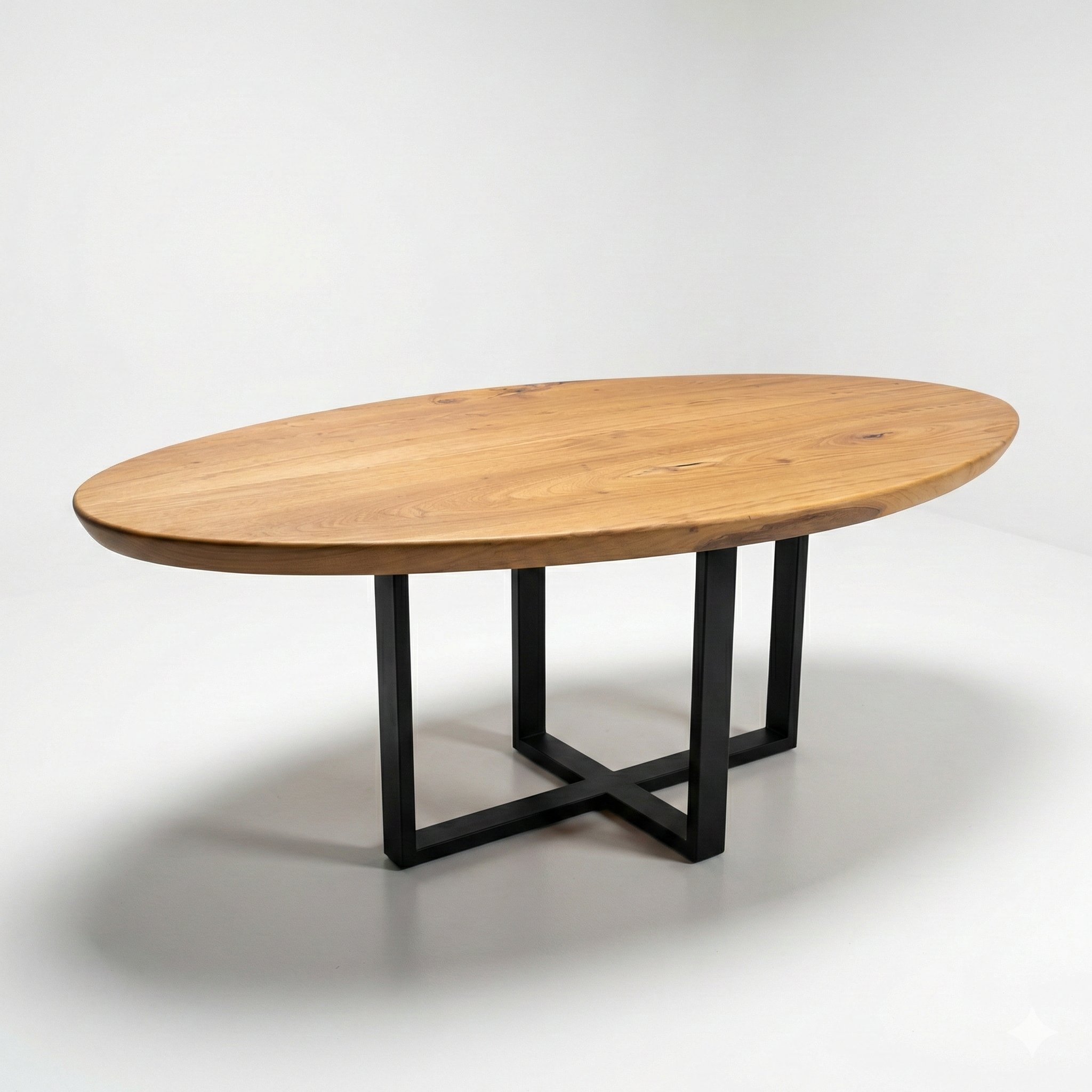 mesa organica oval madeira maciça arboreal