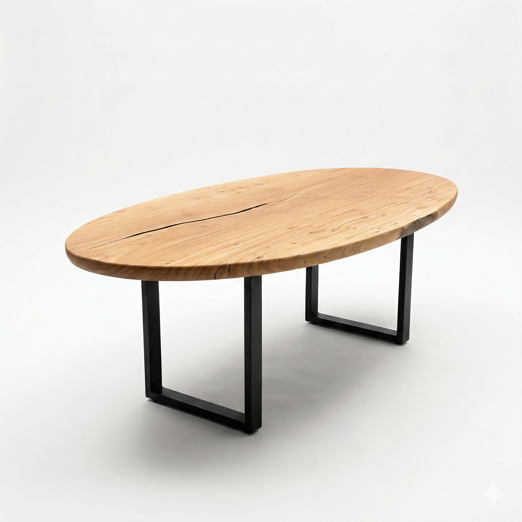 mesa organica oval madeira maciça arboreal