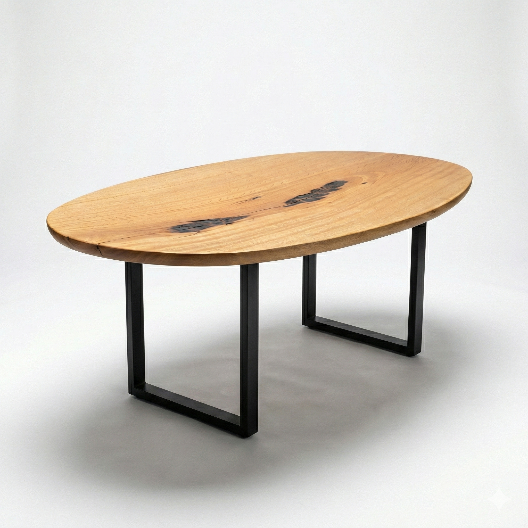 mesa organica oval madeira maciça arboreal