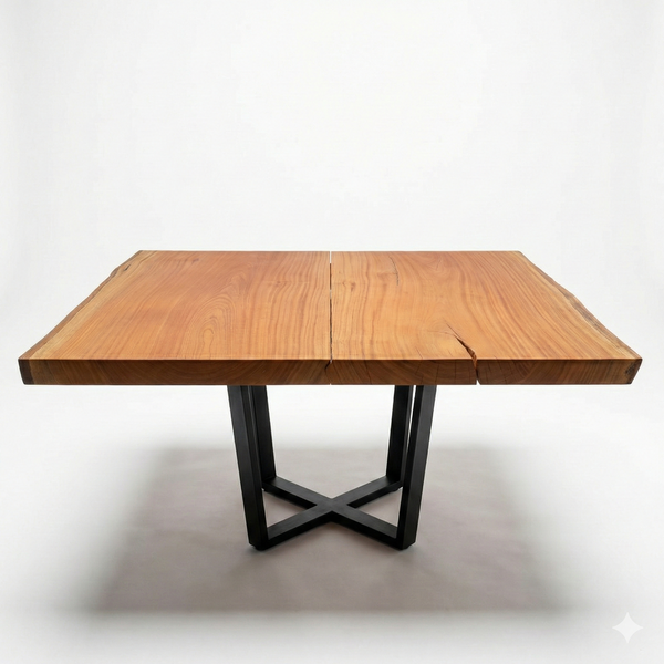 mesa quadrada madeira maciça arboreal