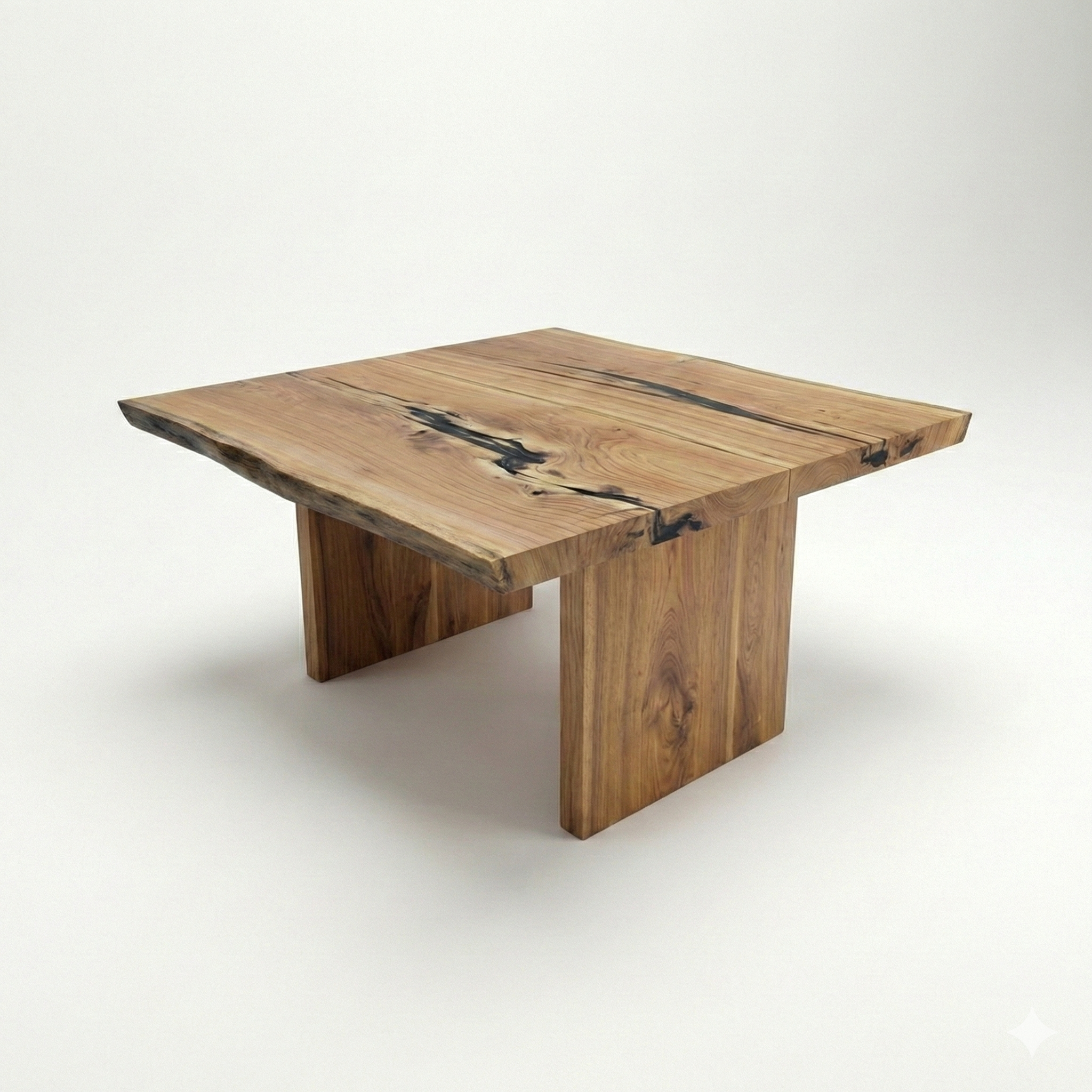 mesa quadrada madeira maciça arboreal