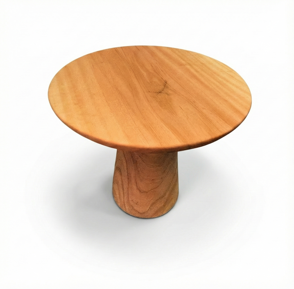 Mesa Redonda com Pé Cônico Madeira