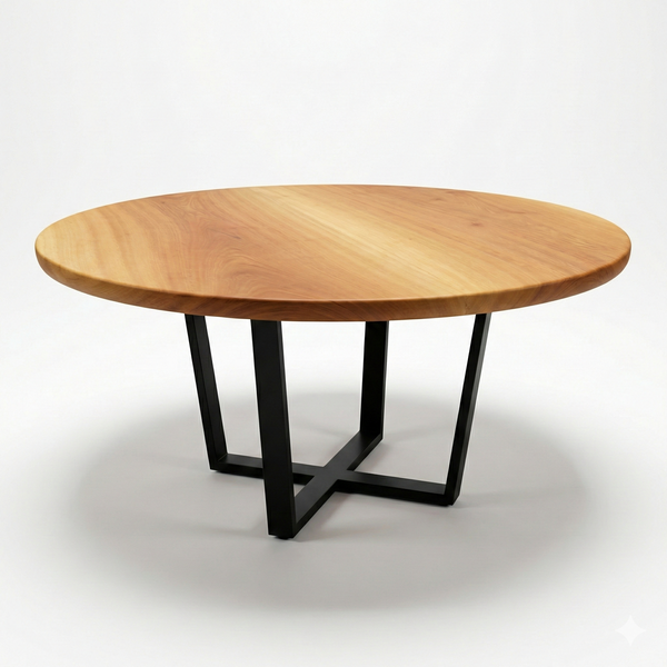 mesa orb redonda madeira maciça arboreal