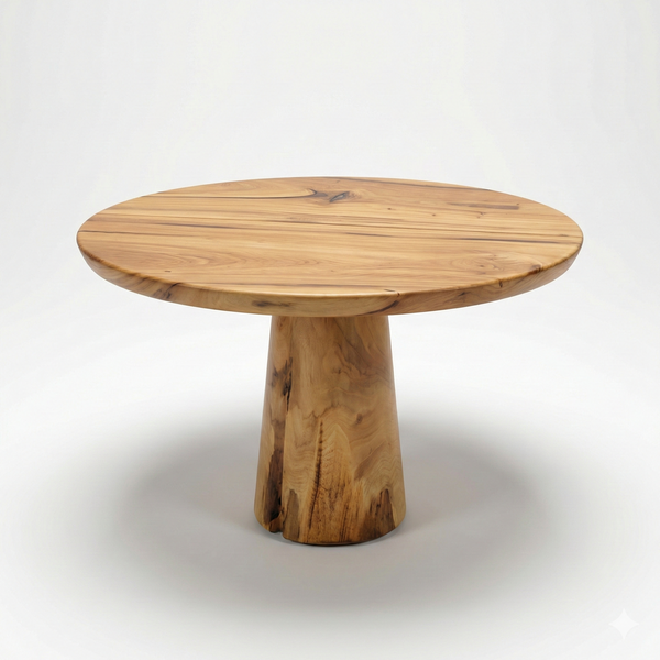 mesa orb redonda madeira maciça arboreal