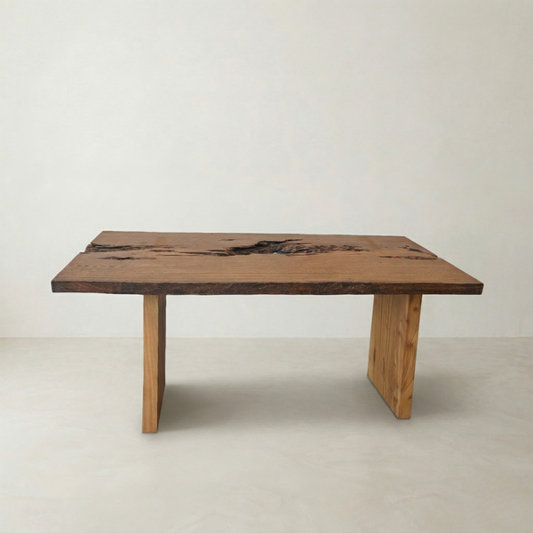Mesa de jantar linha rústica ArboREAL com design orgânico 180x90 cm, pronta entrega, ideal para espaços e refinados.