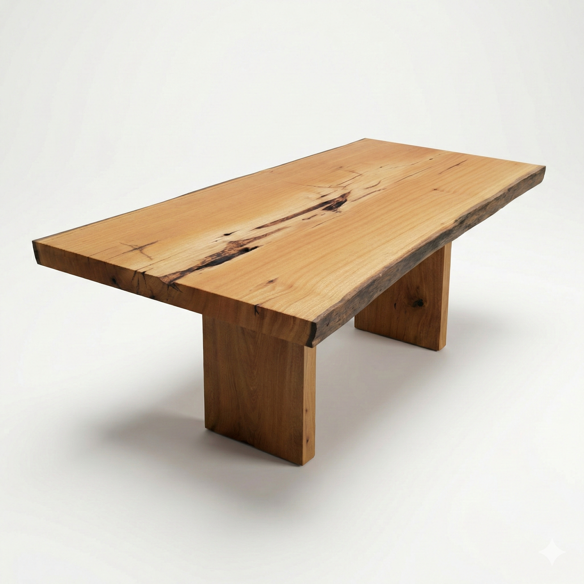 mesa organica arboreal madeira maciça com pe de madeira tampo rustico com detalhes organicos