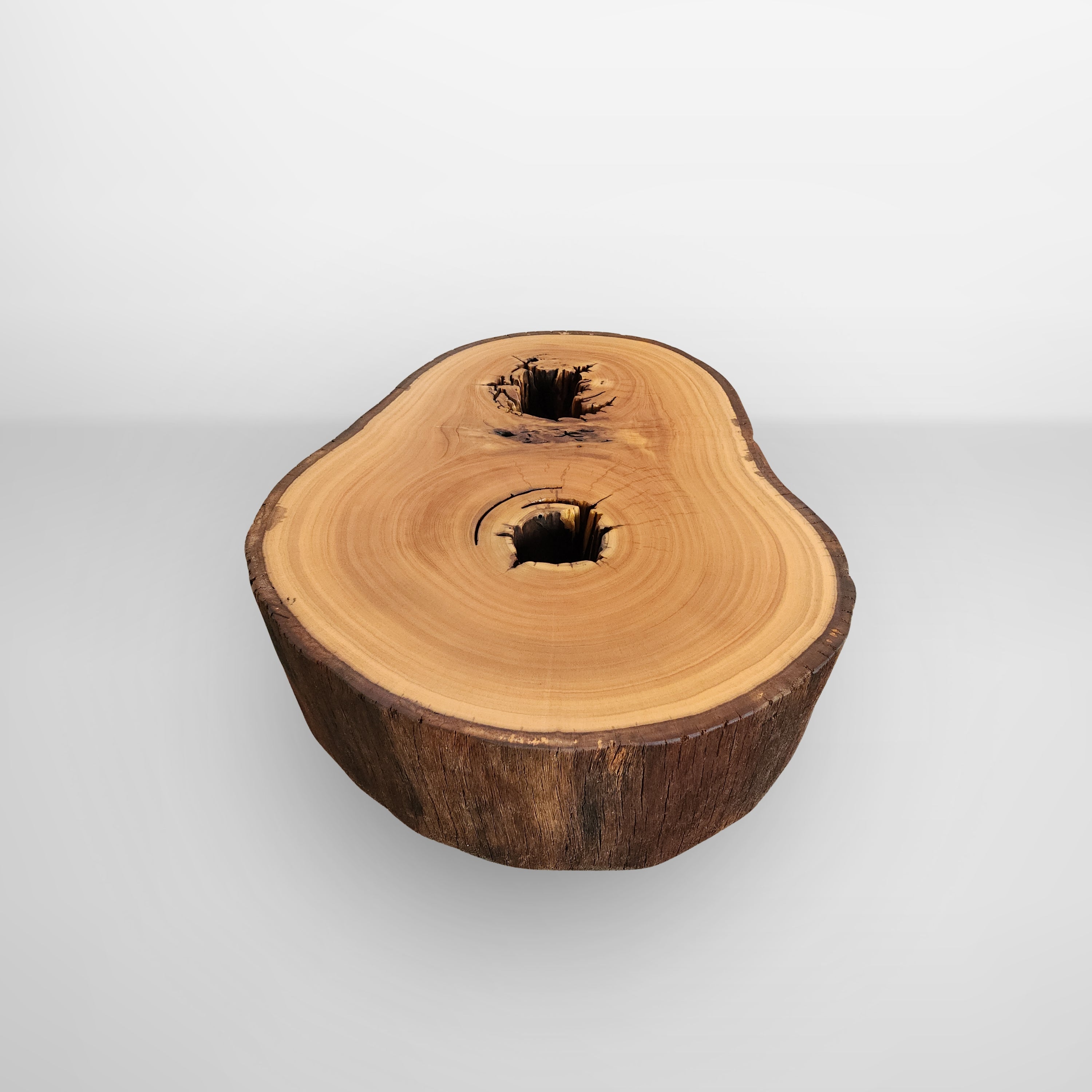 mesa de centro organica tora madeira maciça arboreal pronta entrega