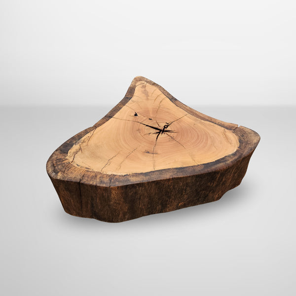 Mesa de centro organica tronco madeira maciça pronta entrega arboreal