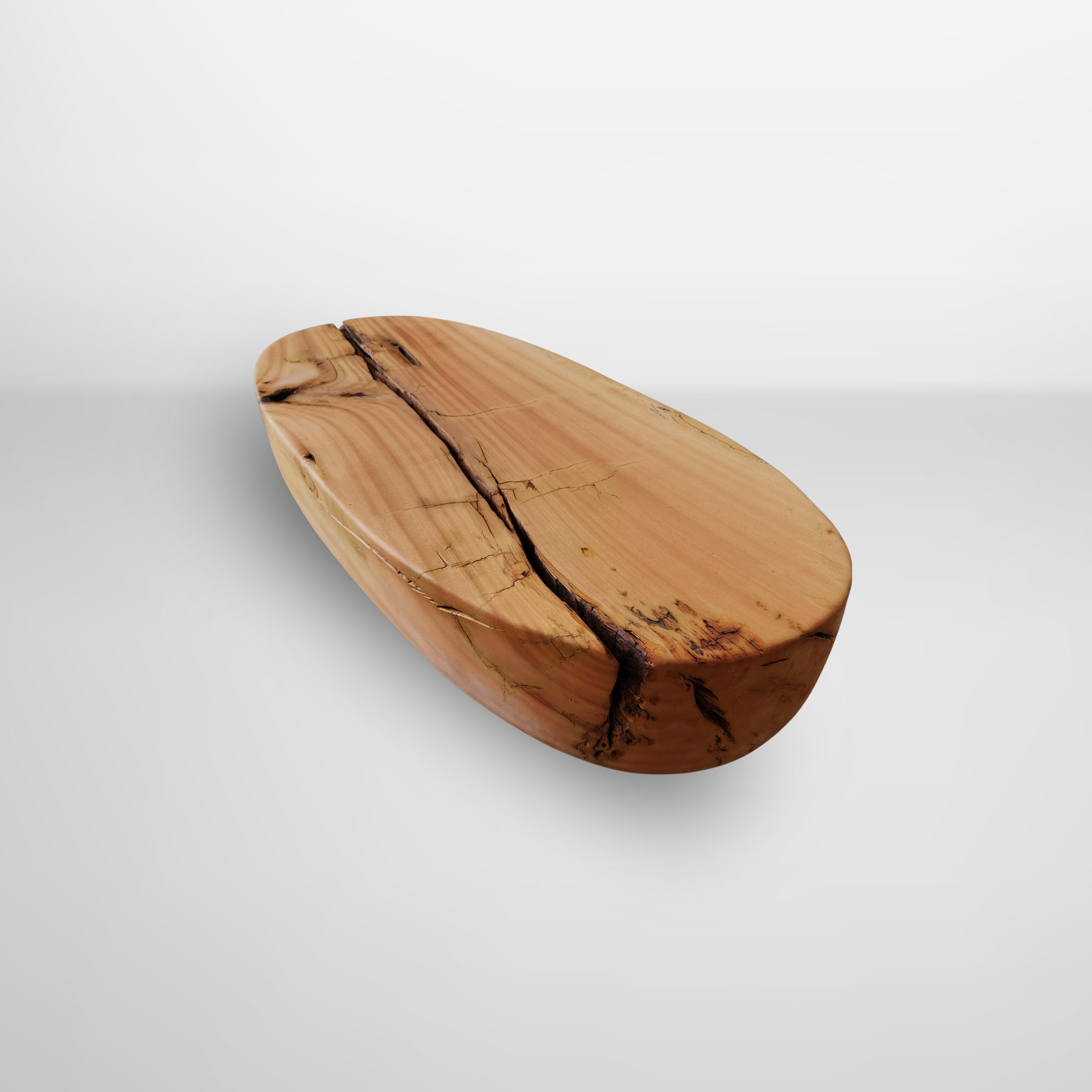 mesa de centro organica ovale - linha clean arboreal pronta entrega
