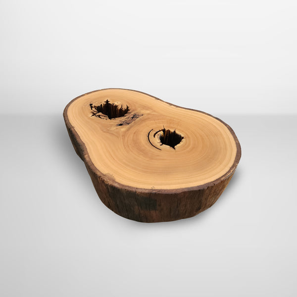 mesa de centro organica tora madeira maciça arboreal pronta entrega