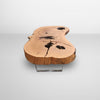 mesa de centro organica madeira maciça rustica pronta entrega arboreal