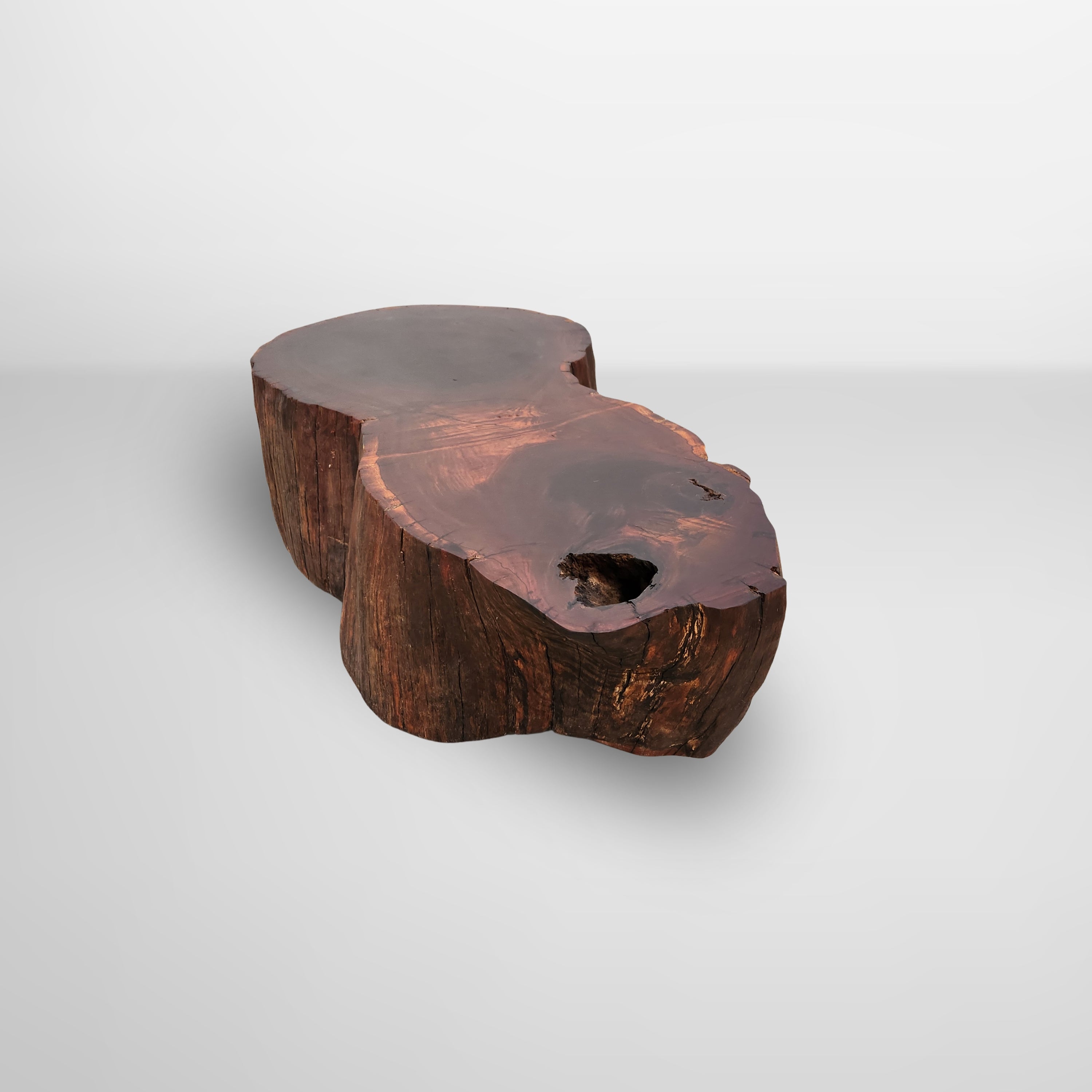 mesa de centro organica rustica ipe madeira maciça pronta entrega arboreal