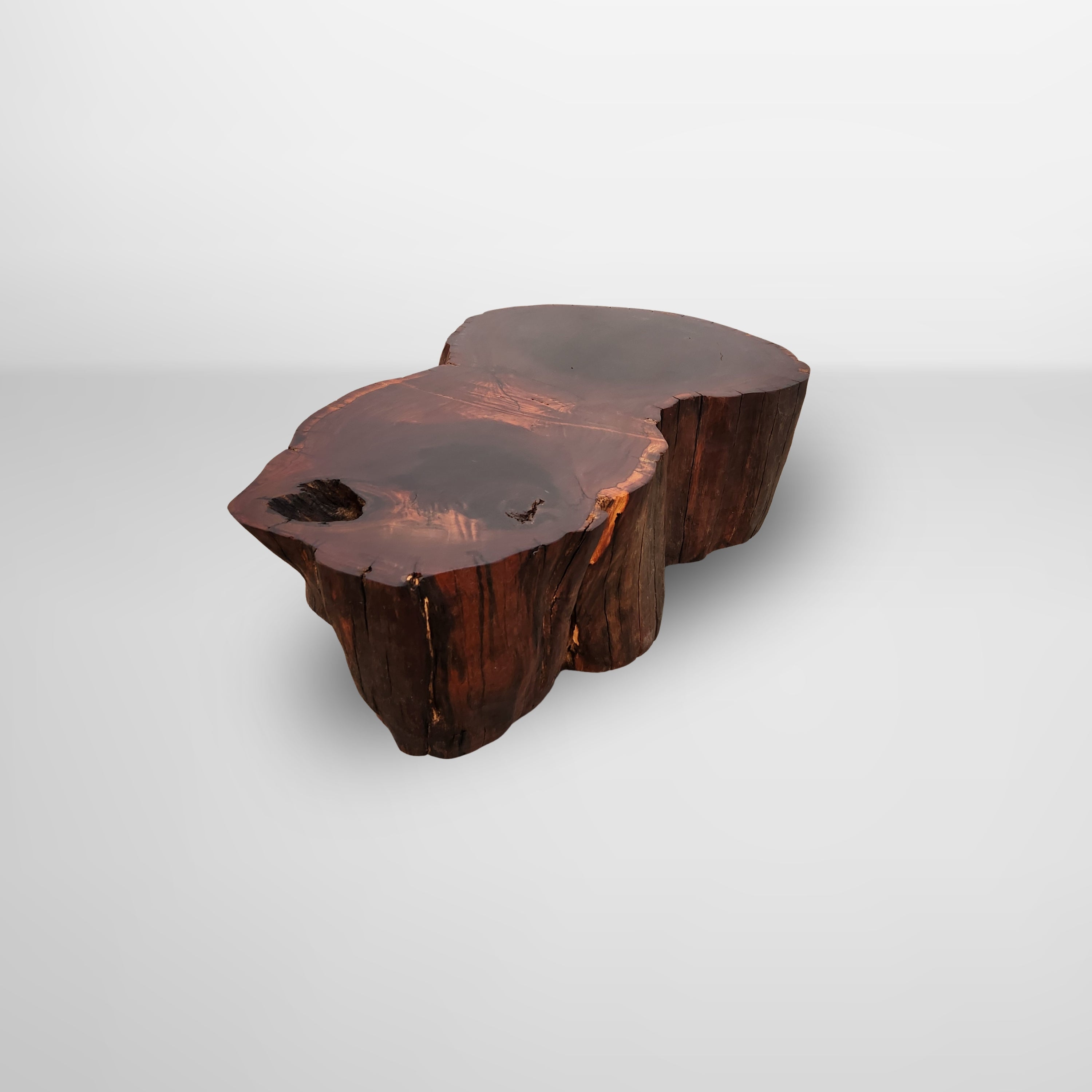 mesa de centro organica rustica ipe madeira maciça pronta entrega arboreal