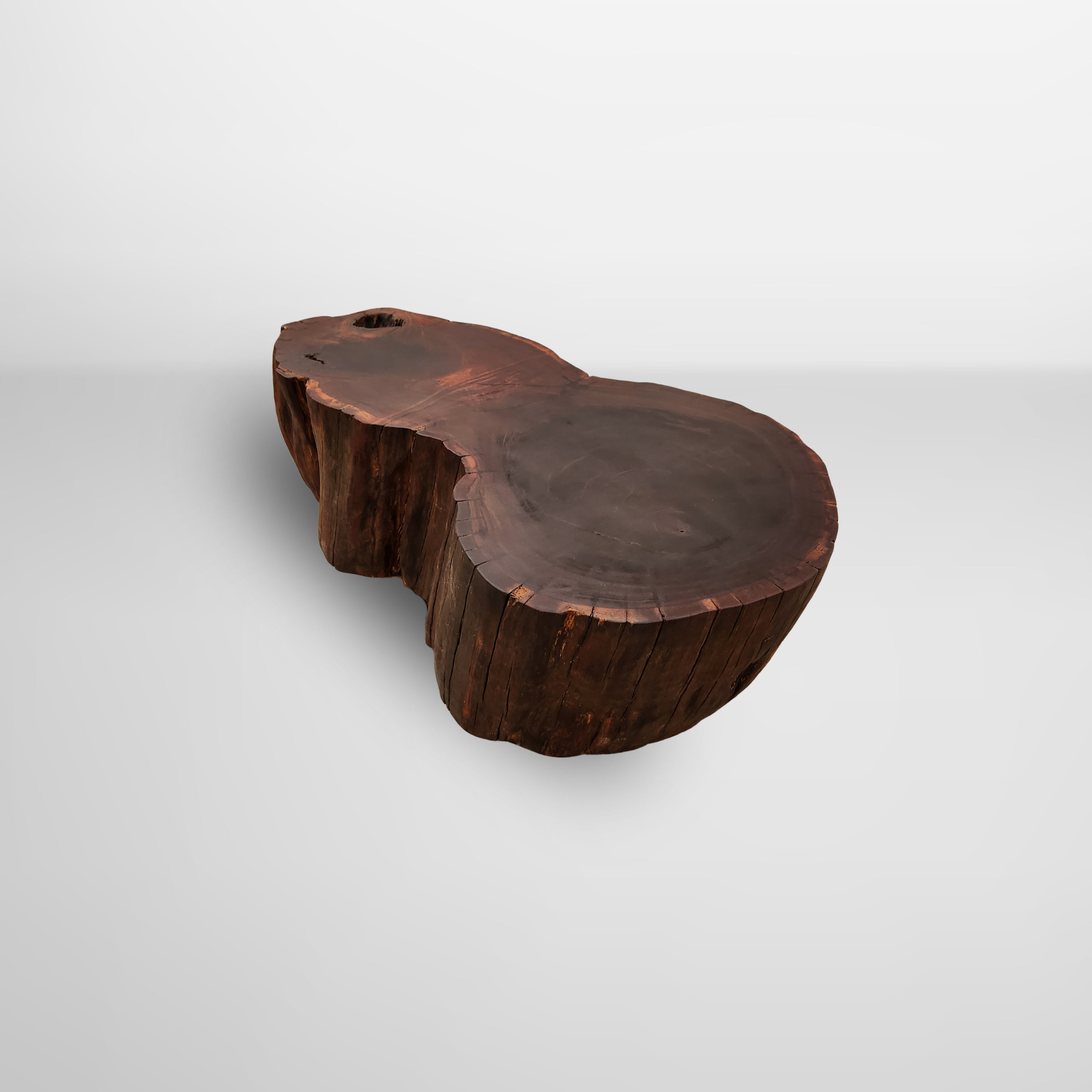 mesa de centro organica rustica ipe madeira maciça pronta entrega arboreal
