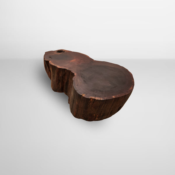mesa de centro organica rustica ipe madeira maciça pronta entrega arboreal