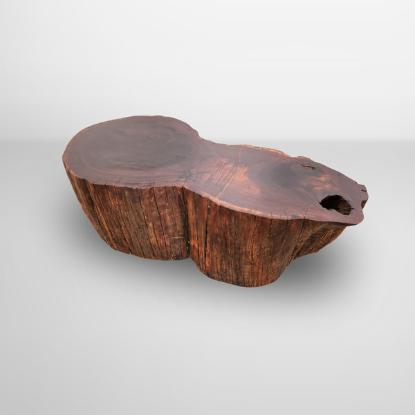 mesa de centro organica rustica ipe madeira maciça pronta entrega arboreal