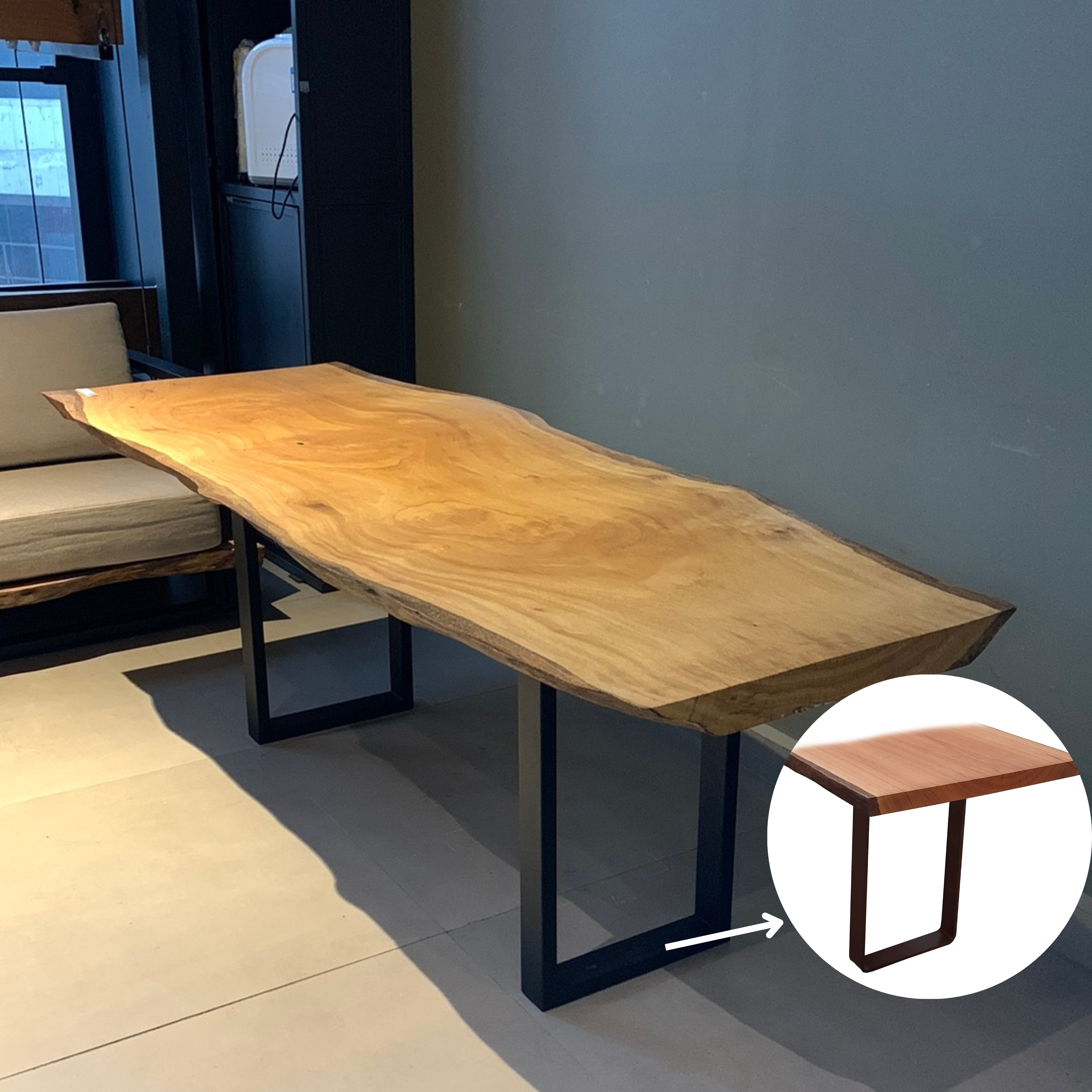 Mesa Madeira Maciça - 84 x 220 cm