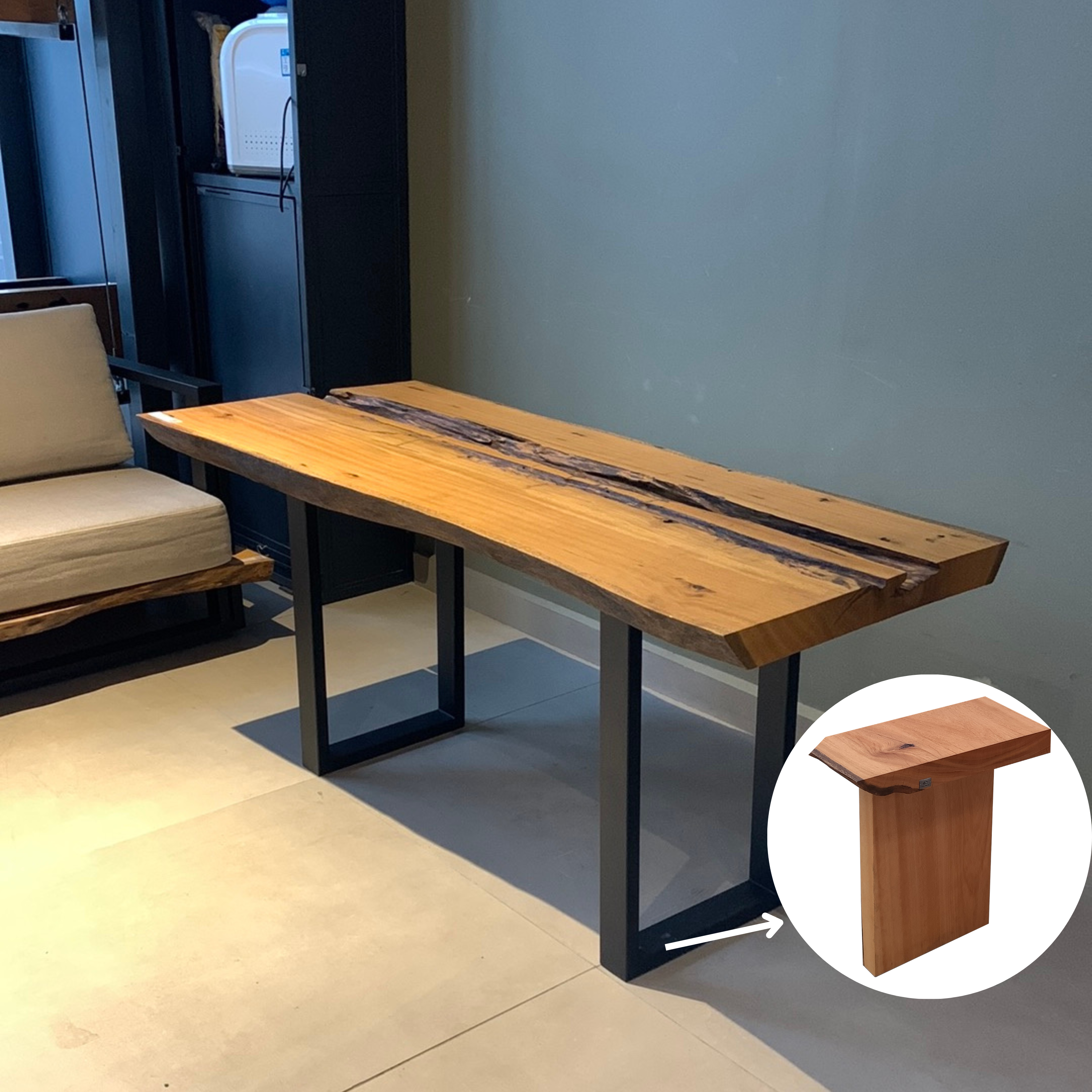 Mesa Madeira Maciça - 72 x 160 cm