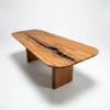 mesa geometric organica madeira maciça 8 lugares pronta entrega arboreal